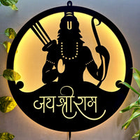 Jai Shree Ram LED Wall Frame for Temple and Wall Decor