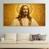 Jesus Christ Spiritual Floating Frame Crystal Wall Painting