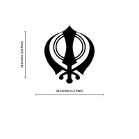 Khanda Sikh Symbol of Pride Metal Art Divine Wall Decor