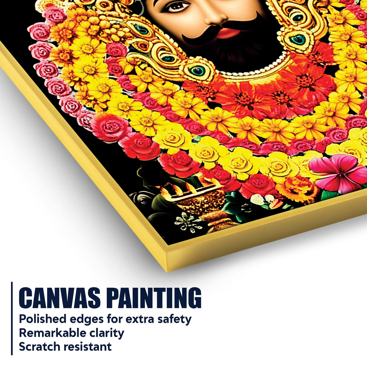 Khatu Shyam Ji Canvas Painting | Indian Religious Wall Art