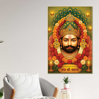 Khatu Shyam Ji Canvas Painting | Spiritual Home Decor