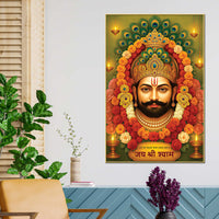Khatu Shyam Ji Canvas Painting | Spiritual Home Decor