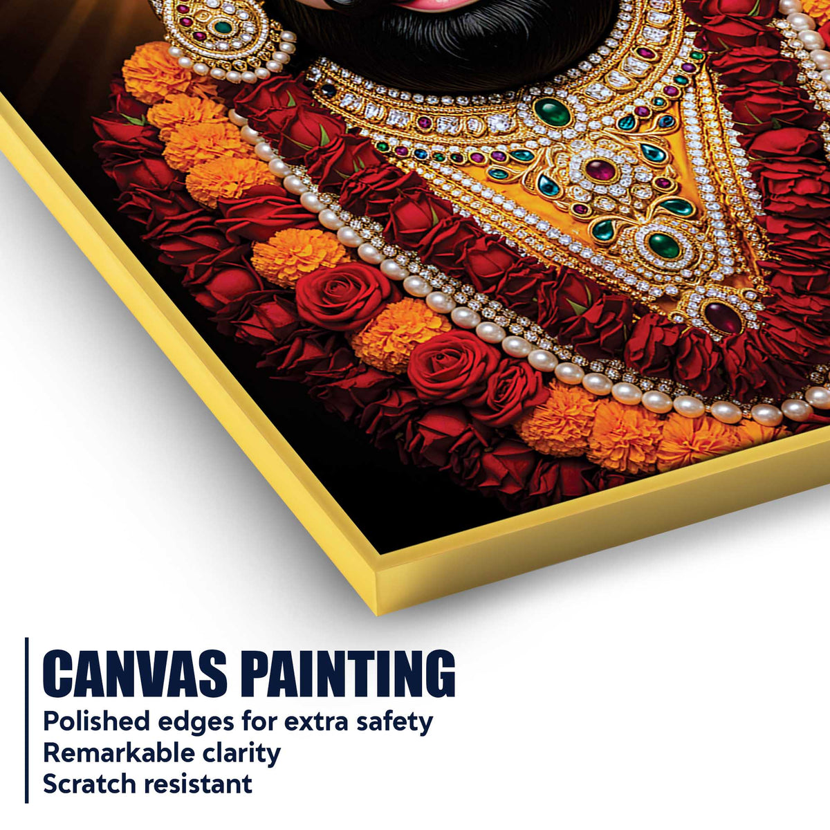 Khatu Shyam Ji Sacred Devotional Canvas Wall Painting | Spiritual Home Decor
