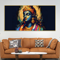 Krishna Calm Face Spiritual Painting