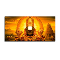 Lord Balaji Canvas Wall Painting for Home & Mandir