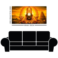 Lord Balaji Canvas Wall Painting for Home & Mandir