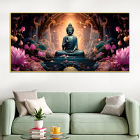 Lord Buddha Wall Painting – Modern Peaceful Home Decor