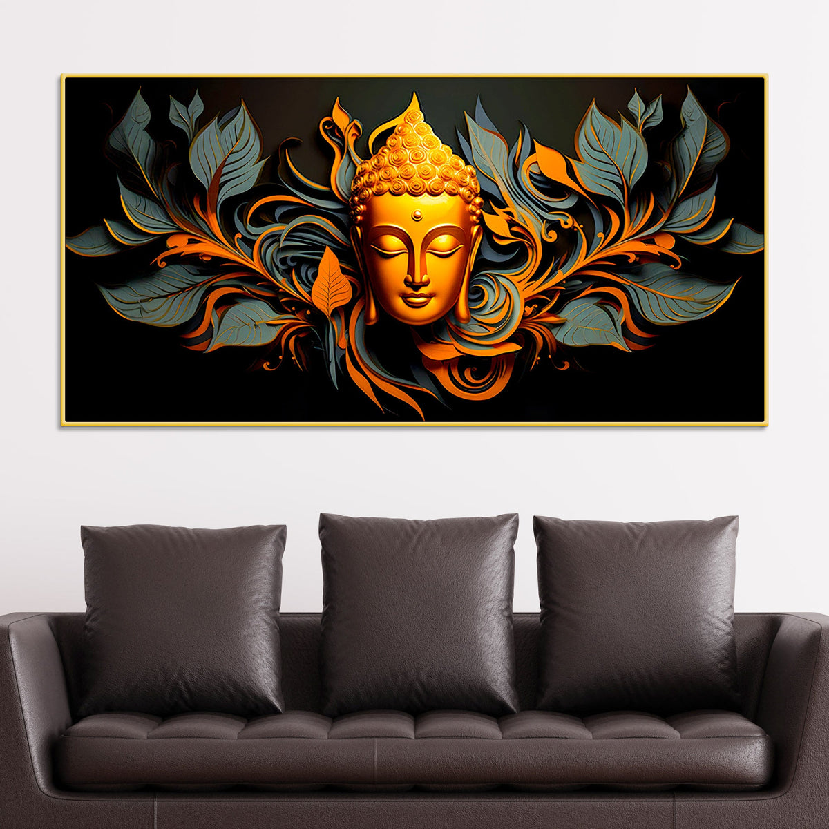 Lord Buddha Wall Painting for Home, Office & Meditation Room
