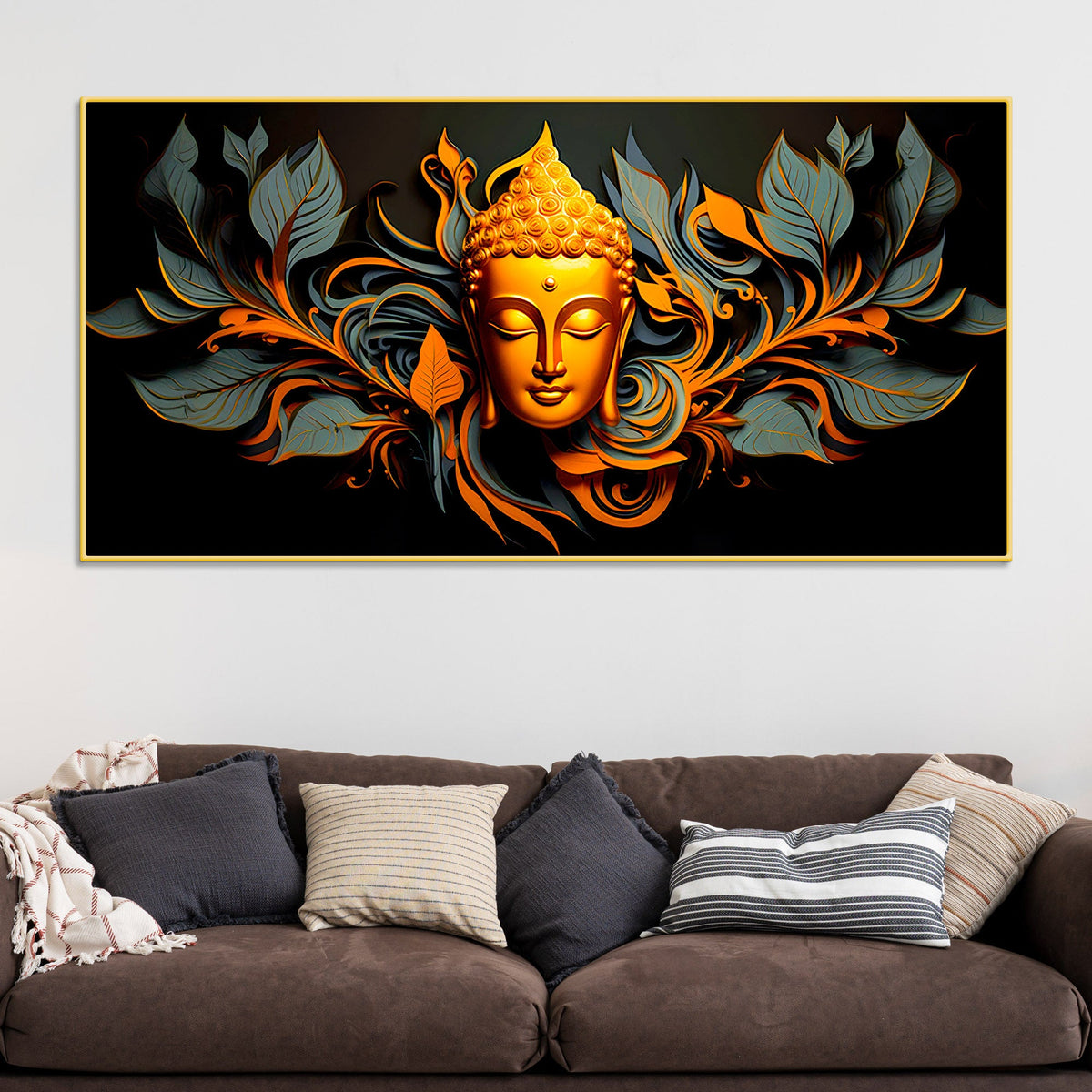 Lord Buddha Wall Painting for Home, Office & Meditation Room