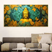 Lord Buddha Wall Painting for Peaceful & Positive Home Energy