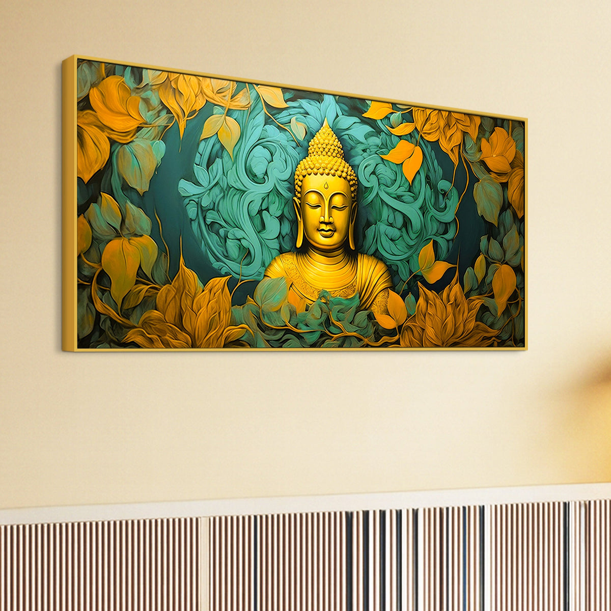Lord Buddha Wall Painting for Peaceful & Positive Home Energy