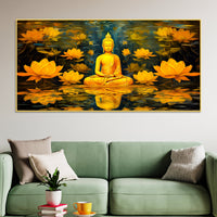 Lord Buddha Wall Painting for Peaceful Spaces