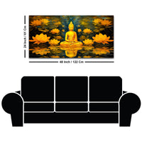 Lord Buddha Wall Painting for Peaceful Spaces