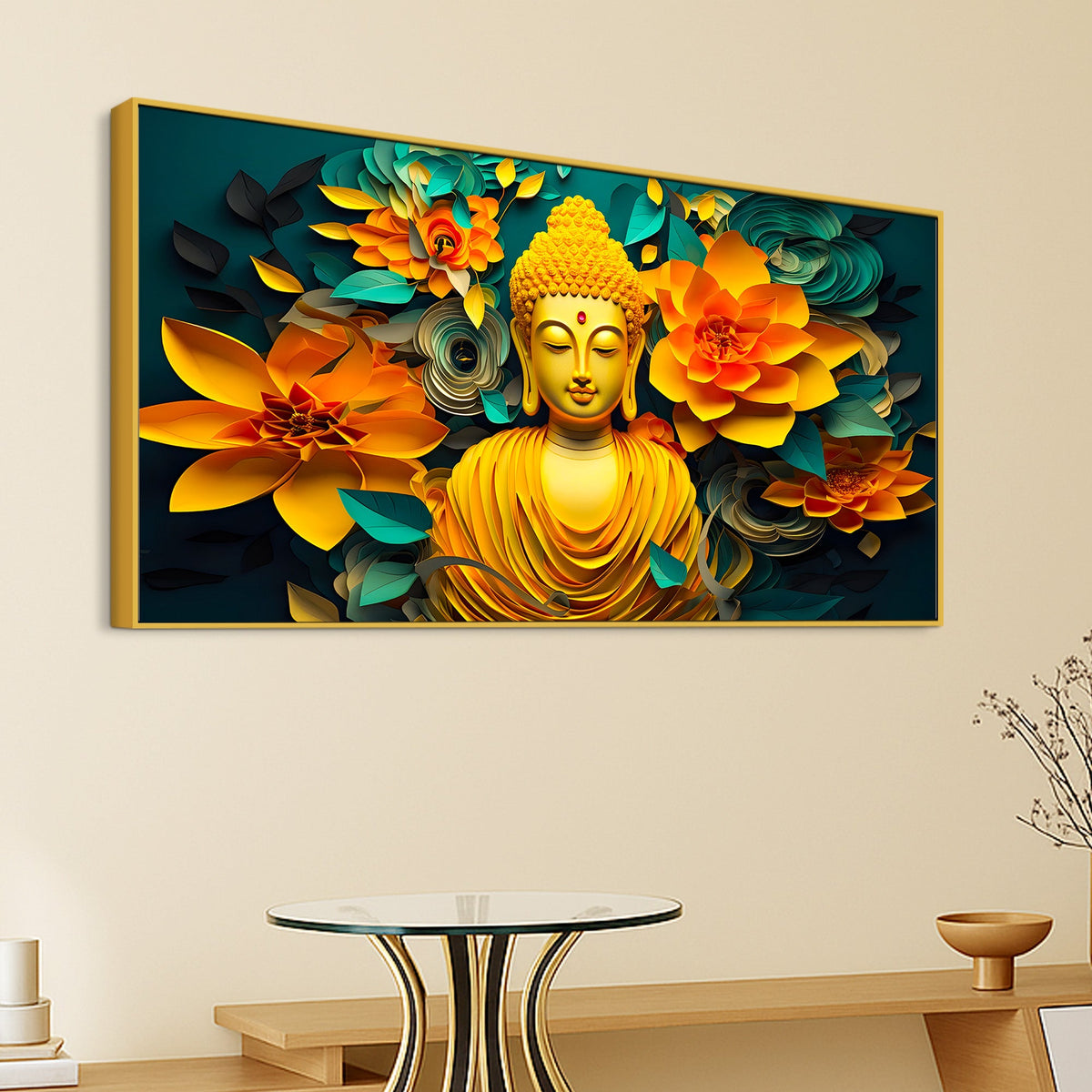 Lord Buddha Wall Painting for Premium Decor