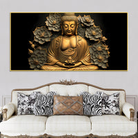 Lord Buddha Wall Painting on Canvas
