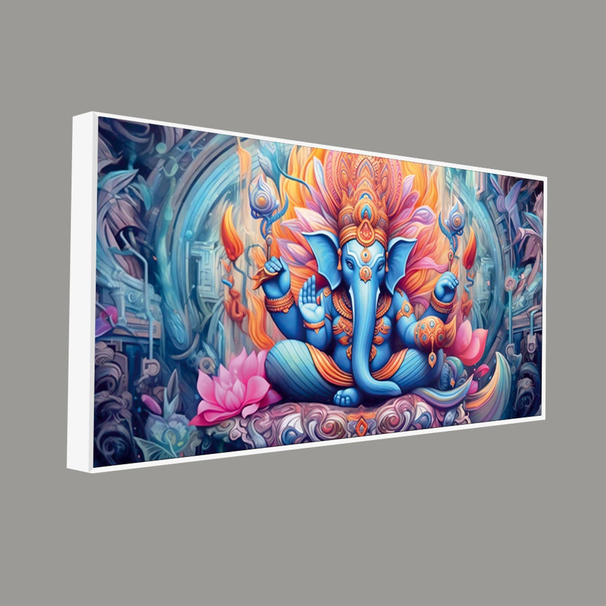 Lord Ganesh Decorative Artistic Canvas Wall Painiting