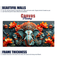Lord Ganesha the Hindu God of Wisdom Canvas Wall Painting