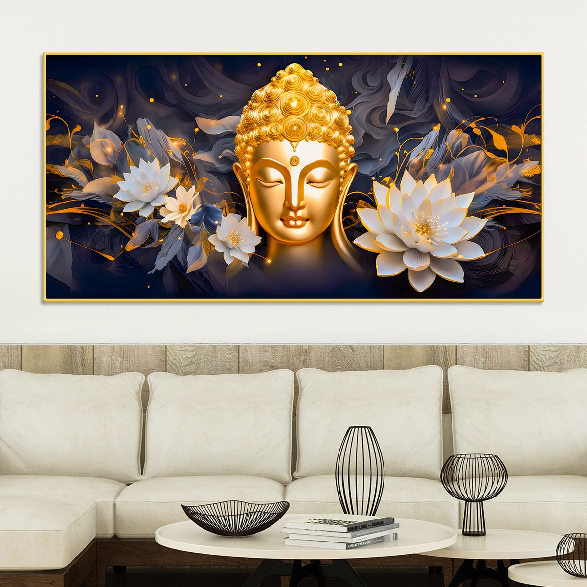 Lord Gautam Buddha Wall Painting for Elegant Spaces