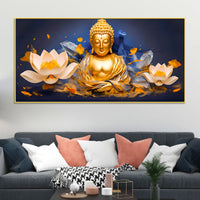 Lord Gautam Buddha Wall Painting for Modern Interiors