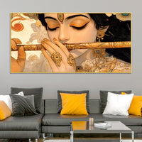Lord Krishna Peaceful Expression Painting