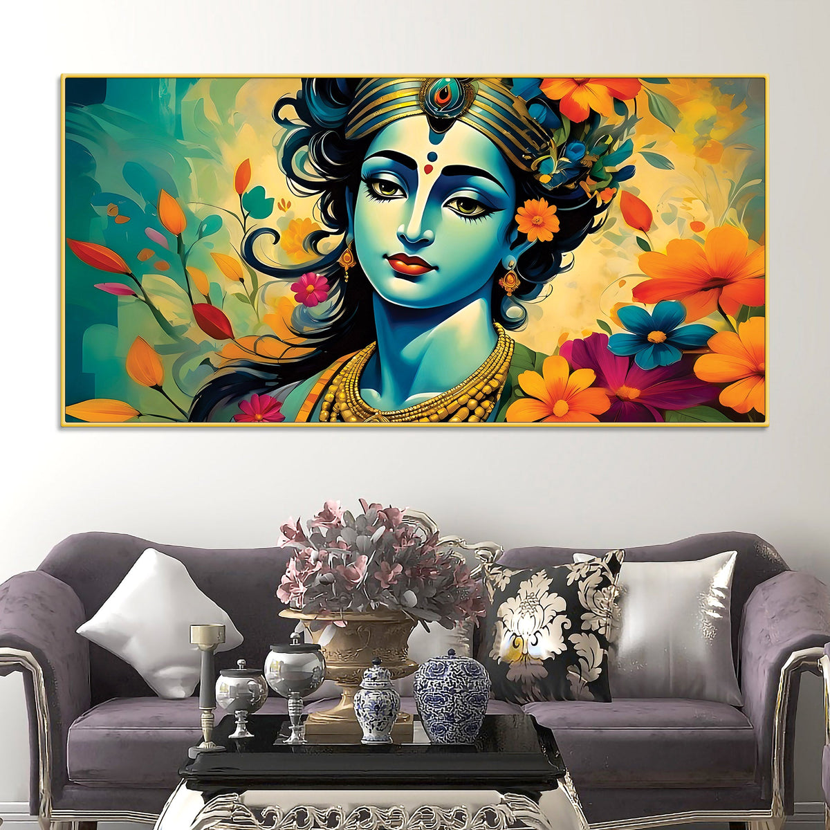 Lord Krishna Premium Devotional Painting