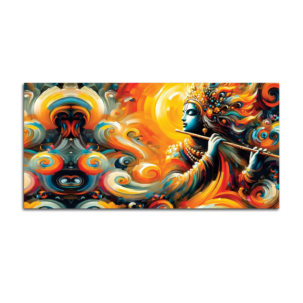 Lord Krishna Wall Painting for Living Room Décor