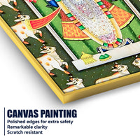 Lord Shree Krishna Shrinath Ji Pichwai Inspired Canvas Wall Painting