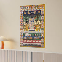 Lord Shreenathji Traditional Canvas Wall Painting for Home & Temple