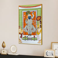 Lord Shrinathji Seva Darshan Canvas Wall Painting for Home