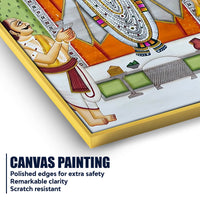Lord Shrinathji Seva Darshan Canvas Wall Painting for Home