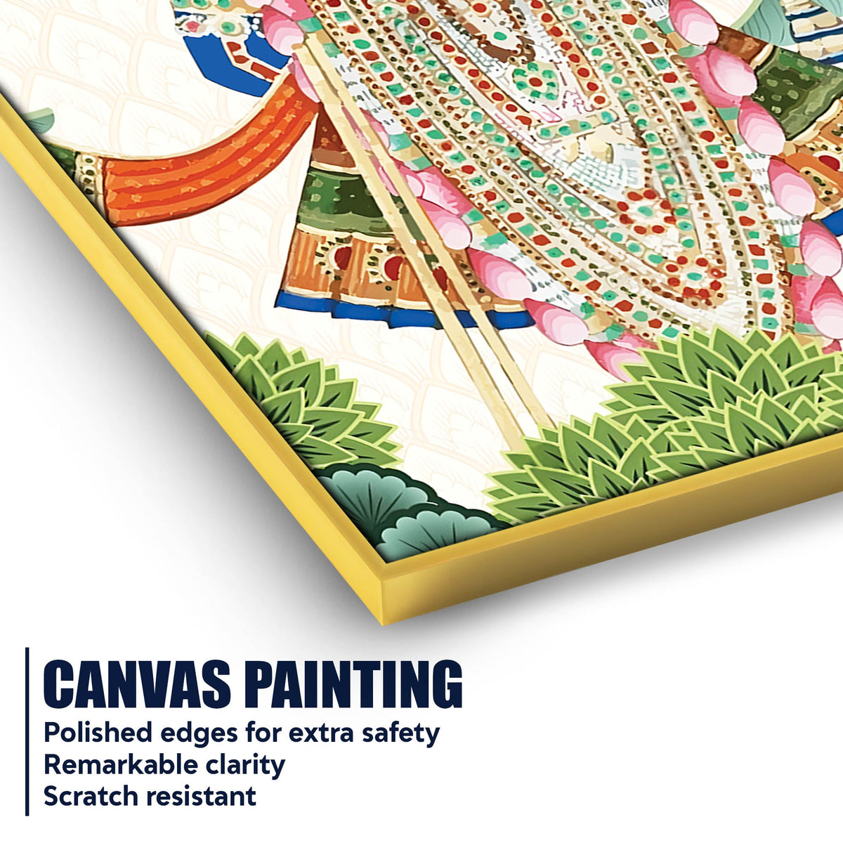 Lord Shrinath ji Canvas Painting | Devotional Art