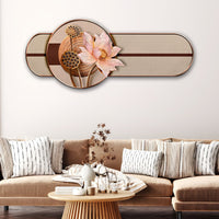 Lotus of The Paradise Crystal Glass Backlit LED Wall Art