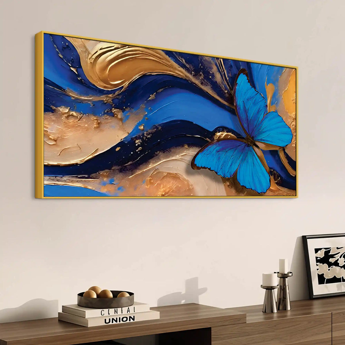 Luxury Abstract Butterfly Wall Painting for Wall Decor