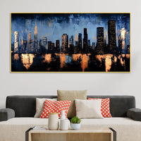 Luxury Abstract City Painting for Home