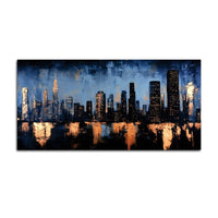 Luxury Abstract City Painting for Home