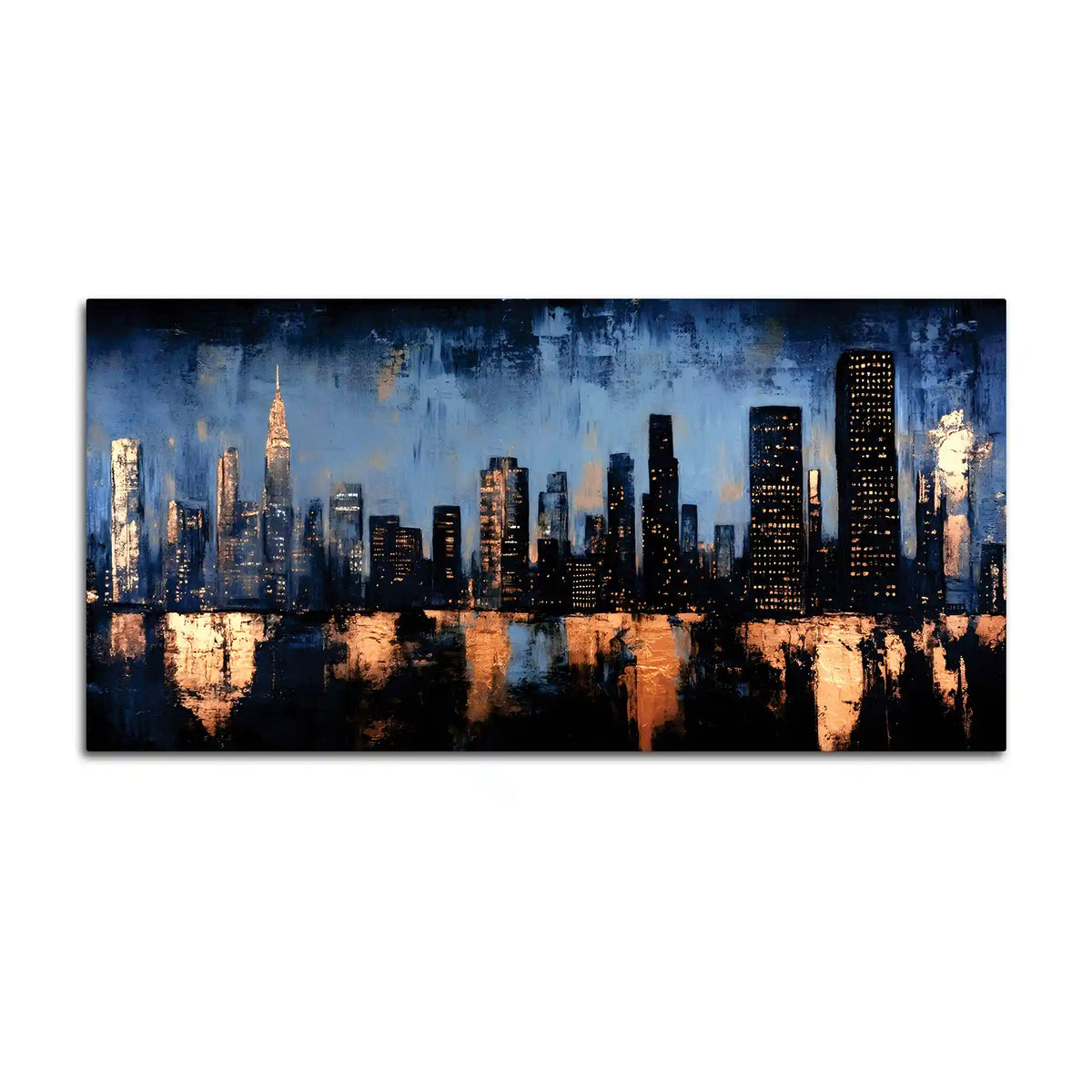 Luxury Abstract City Painting for Home