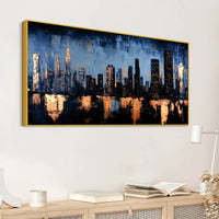 Luxury Abstract City Painting for Home