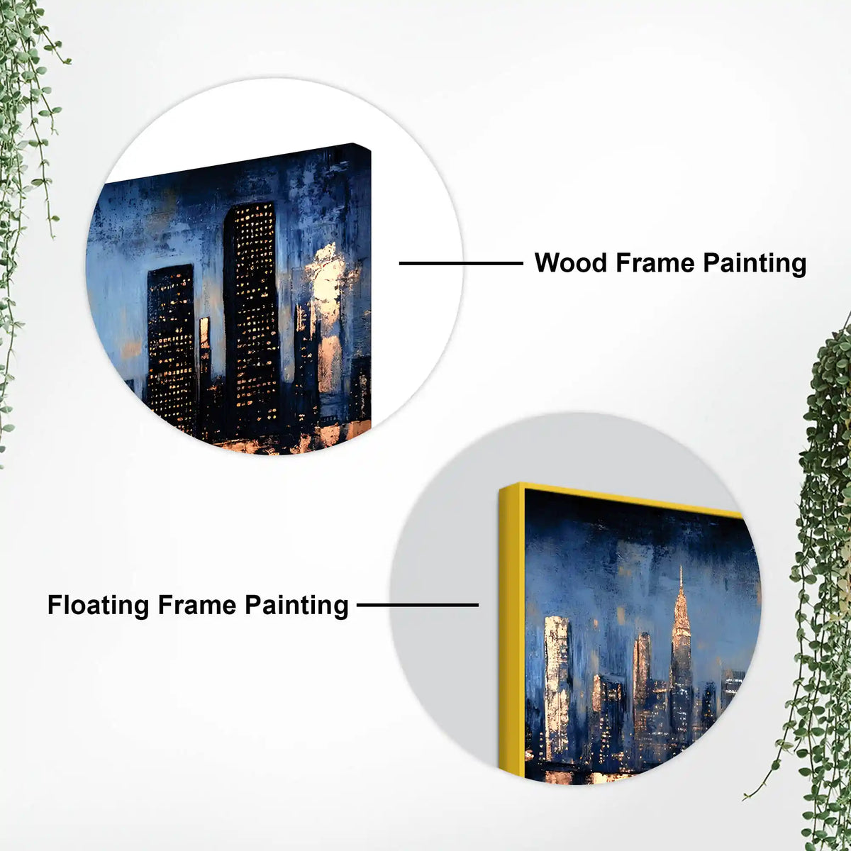Luxury Abstract City Painting for Home