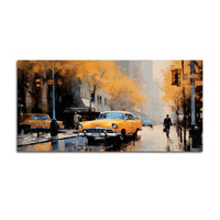Luxury Abstract City Street Canvas Painting for Home Interior Décor