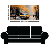Luxury Abstract City Street Canvas Painting for Home Interior Décor