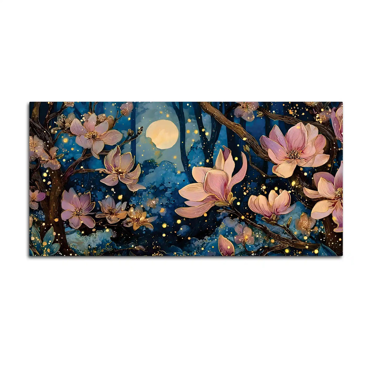 Luxury Abstract Flower Canvas Painting for Wall Decor