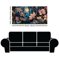 Luxury Abstract Flower Canvas Painting for Wall Decor