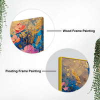Luxury Abstract Flower Canvas Wall Art Painting for Elegant Interior Décor