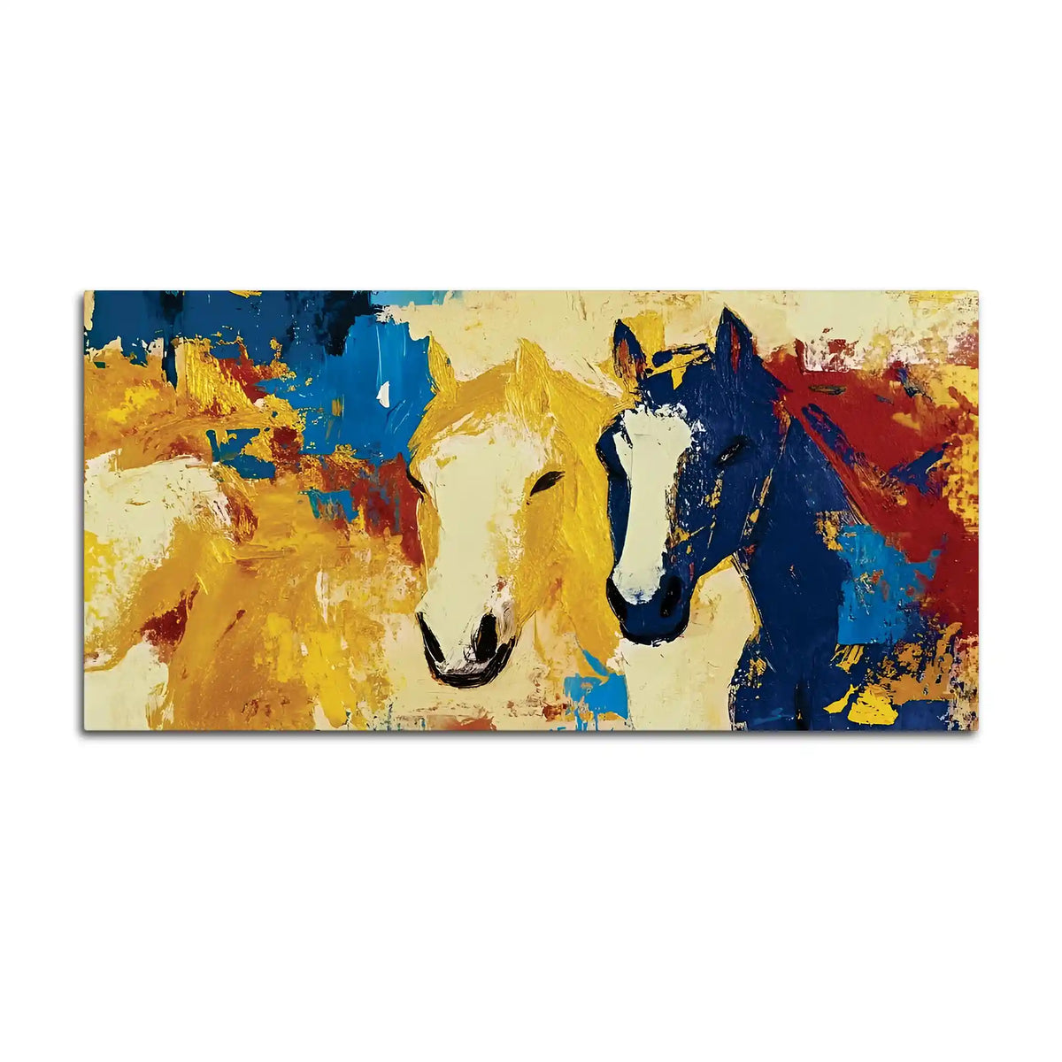Luxury Abstract Horse Canvas Wall Art Painting for Bedroom Décor