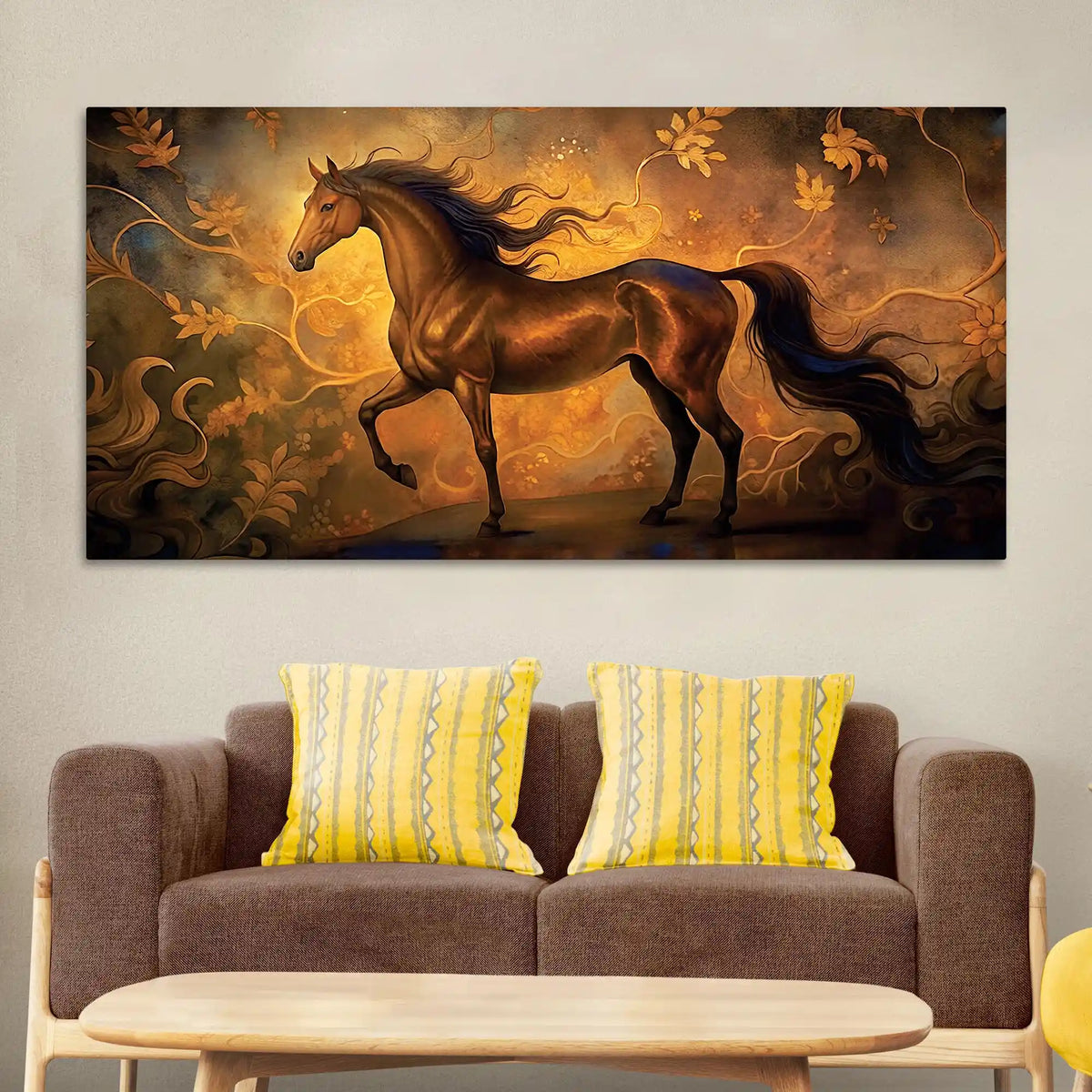 Luxury Abstract Horse Canvas Wall Painting for Home Interiors