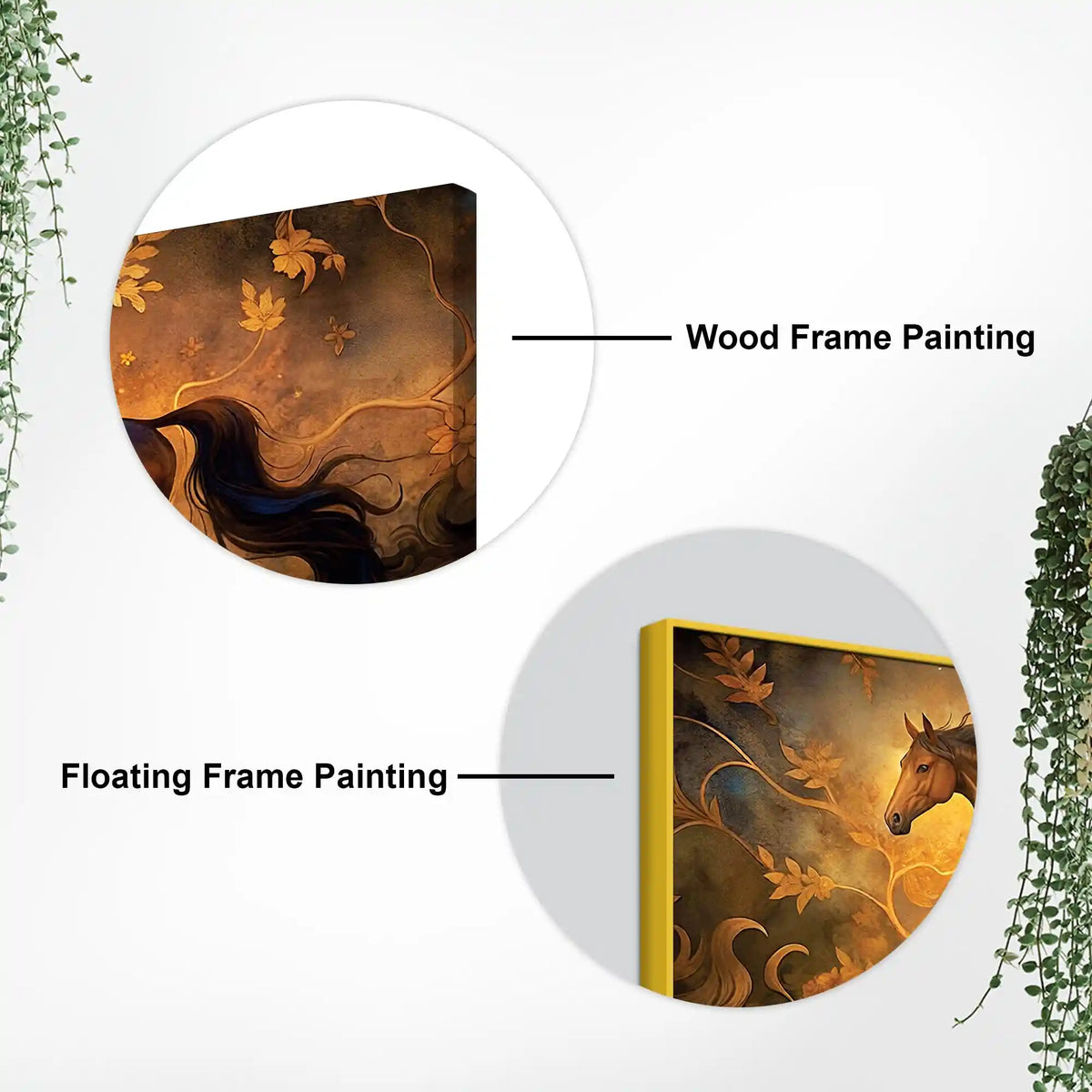 Luxury Abstract Horse Canvas Wall Painting for Home Interiors