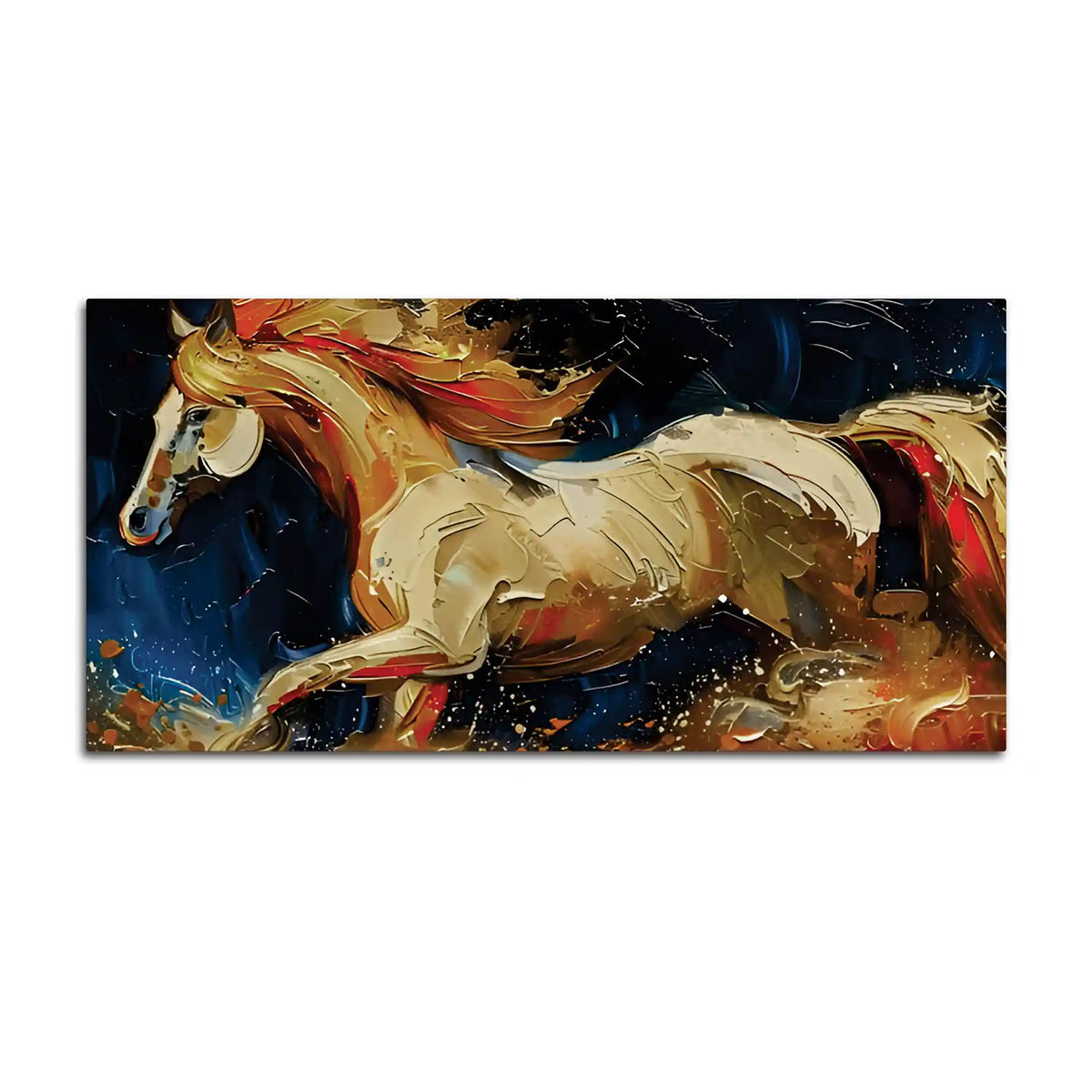 Luxury Abstract Horse Canvas Wall Painting for Living Room