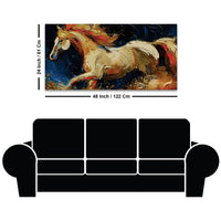 Luxury Abstract Horse Canvas Wall Painting for Living Room