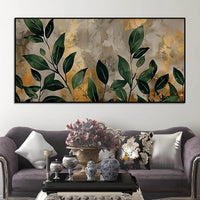Luxury Abstract Leaf Canvas Wall Painting for Decor