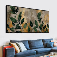 Luxury Abstract Leaf Canvas Wall Painting for Decor